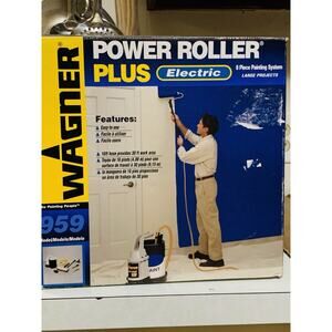 WAGNER Power Roller Plus Electric 8 pc Painting System Model 959 Open Box